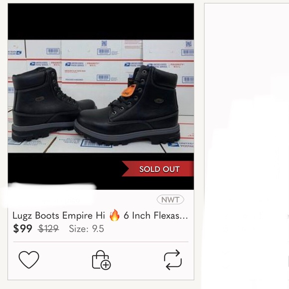 LUGZ FLEXASTRIDE Memory foam boots Slip Resistant Gray Lace up high tops Sz 10 - Picture 15 of 15